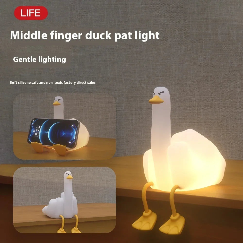 Amazon Cross-Border Creative Gift – Middle Finger Duck Night Lamp. - Fit Plus Now