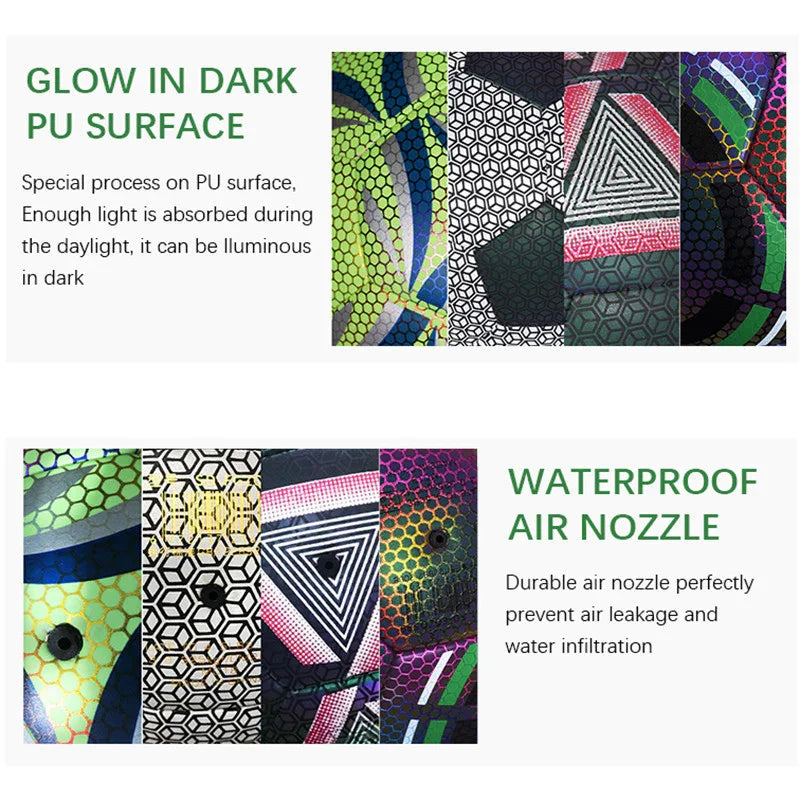 Luminate Glowing Soccer Training Ball – Night Practice Football. - Fit Plus Now