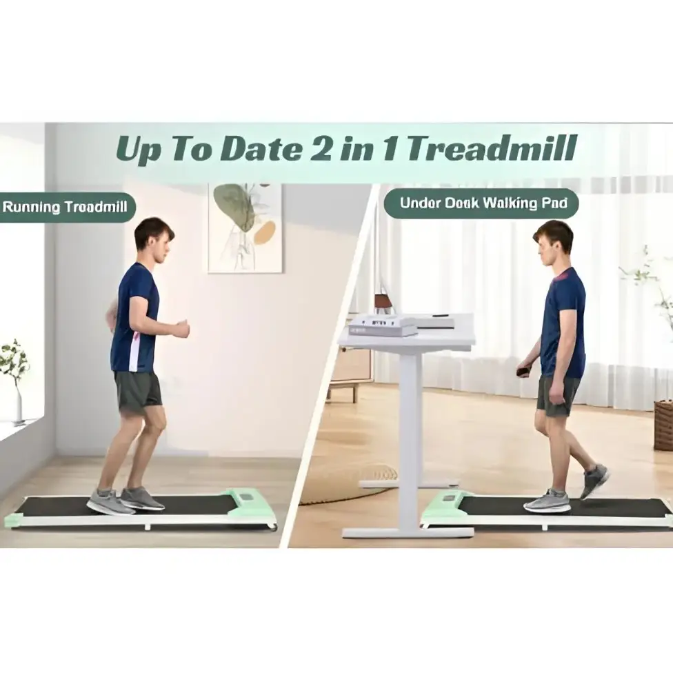 2-in-1 Under Desk Treadmill - 2.5HP Walking Pad - Fit Plus Now