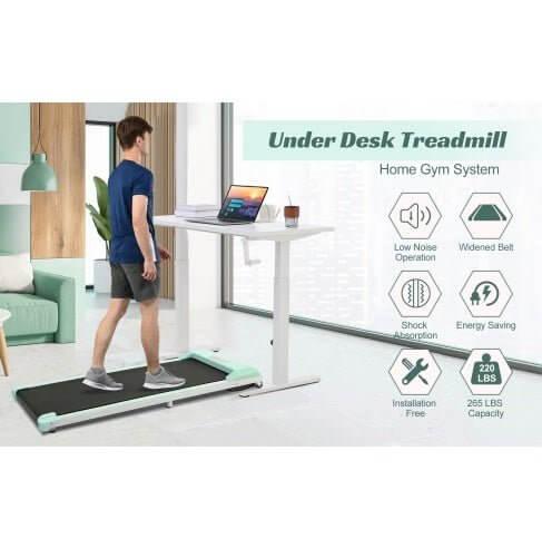 2-in-1 Under Desk Treadmill - 2.5HP Walking Pad - Fit Plus Now