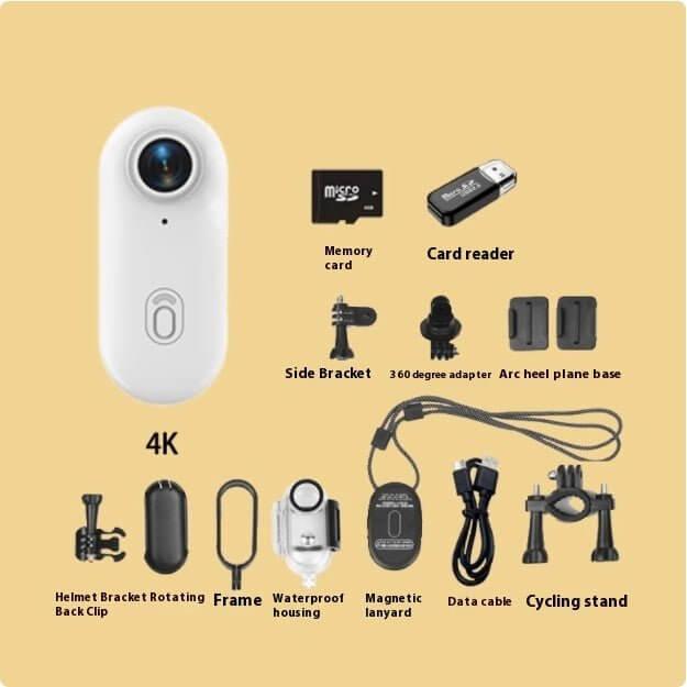 4K Mini Action Camera for Helmet, Bike & Body – Outdoor Sports Cam - Fit Plus Now