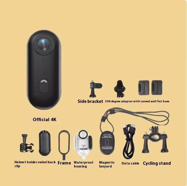 4K Mini Action Camera for Helmet, Bike & Body – Outdoor Sports Cam - Fit Plus Now