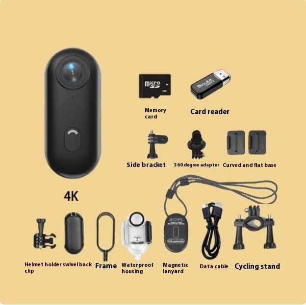 4K Mini Action Camera for Helmet, Bike & Body β Outdoor Sports Cam - Fit Plus Now
