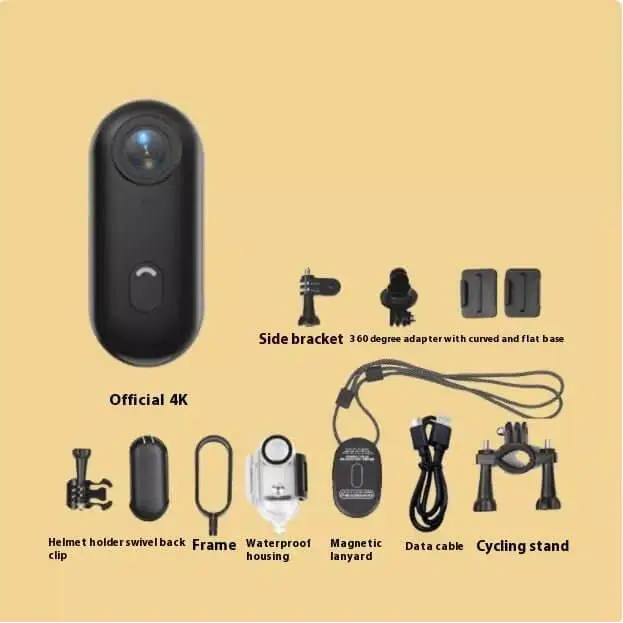 4K Mini Action Camera for Helmet, Bike & Body – Outdoor Sports Cam - Fit Plus Now