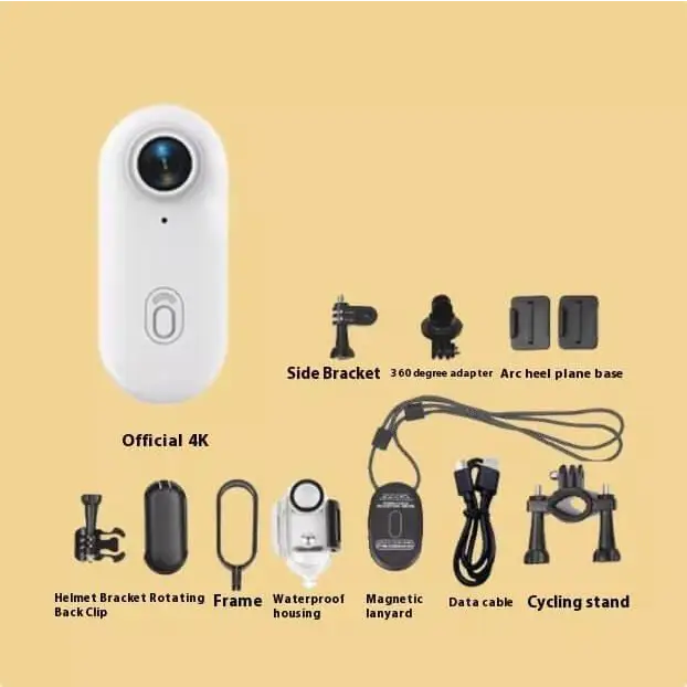 4K Mini Action Camera for Helmet, Bike & Body – Outdoor Sports Cam - Fit Plus Now