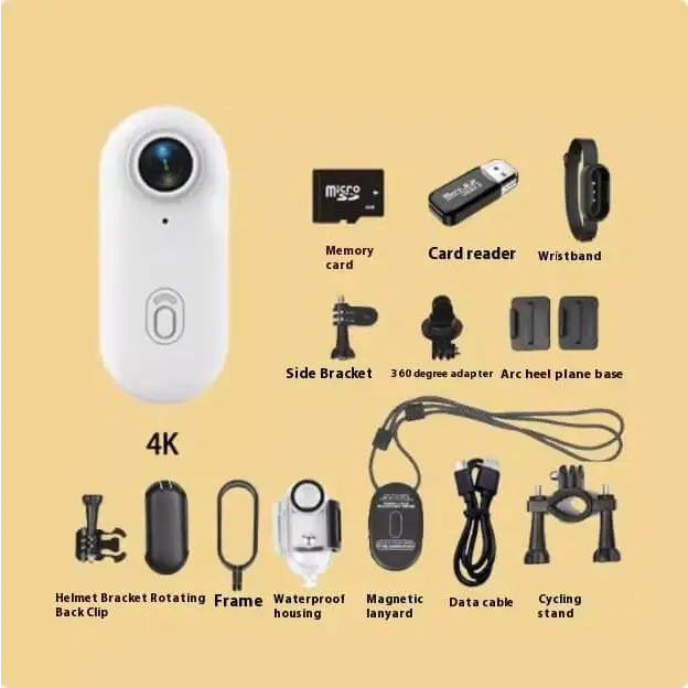 4K Mini Action Camera for Helmet, Bike & Body – Outdoor Sports Cam - Fit Plus Now