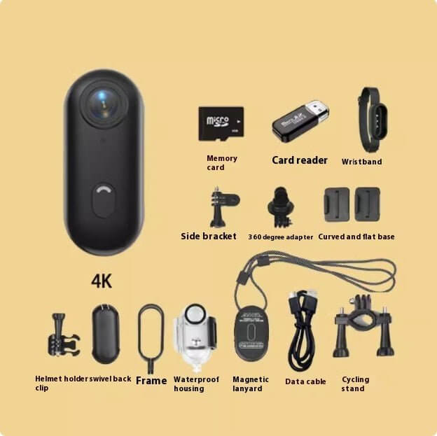 4K Mini Action Camera for Helmet, Bike & Body β Outdoor Sports Cam - Fit Plus Now