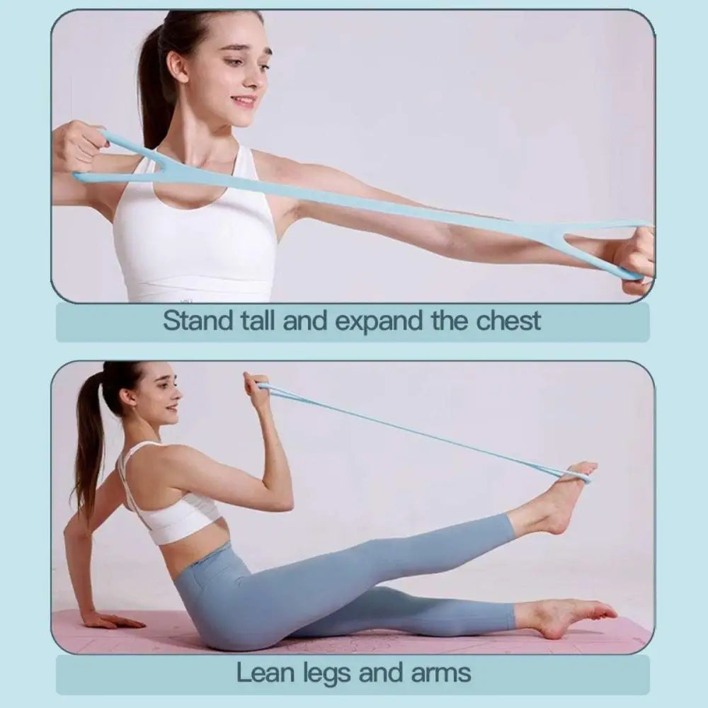 8-Shape Resistance Bands – Set of 3 for Yoga, Home Workouts, Legs & Glutes Training. - Fit Plus Now