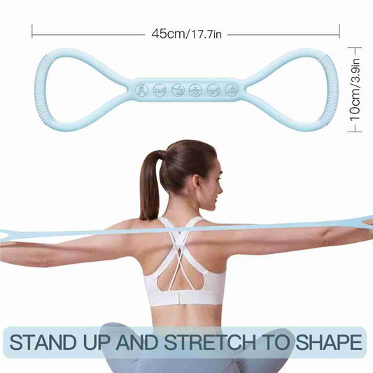 8-Shape Resistance Bands for Workouts – Set of 3 for Yoga, Home Workouts, Legs & Glutes Training.