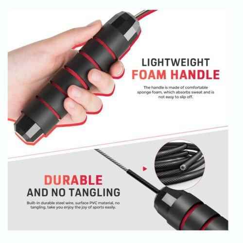 Adjustable Jump Rope for Fitness & Cardio – Tangle-Free & Durable.
