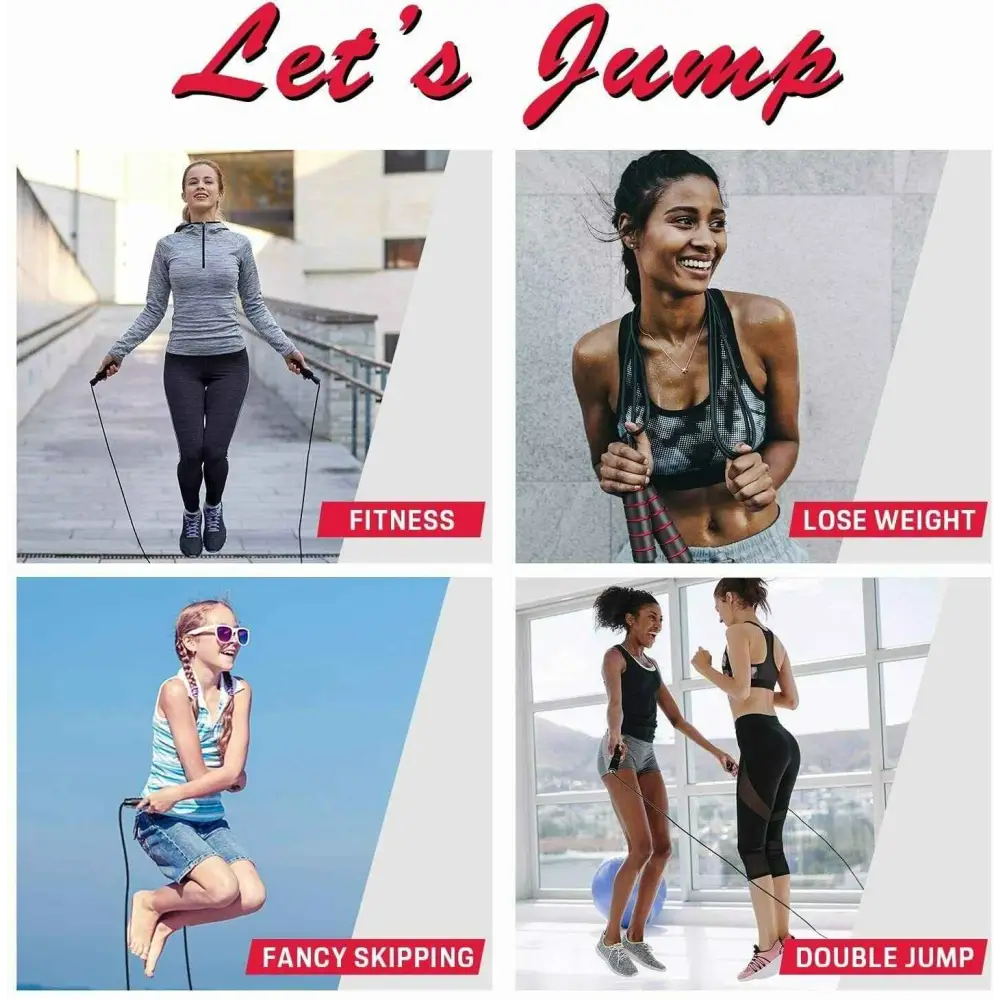 Adjustable Jump Rope for Fitness & Cardio – Tangle-Free & Durable.