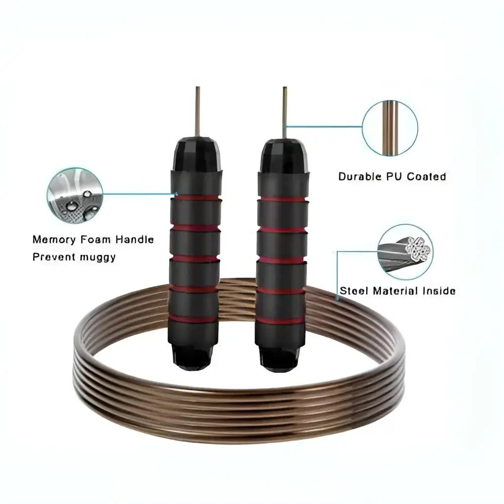 Adjustable Jump Rope for Fitness & Cardio – Tangle-Free & Durable.