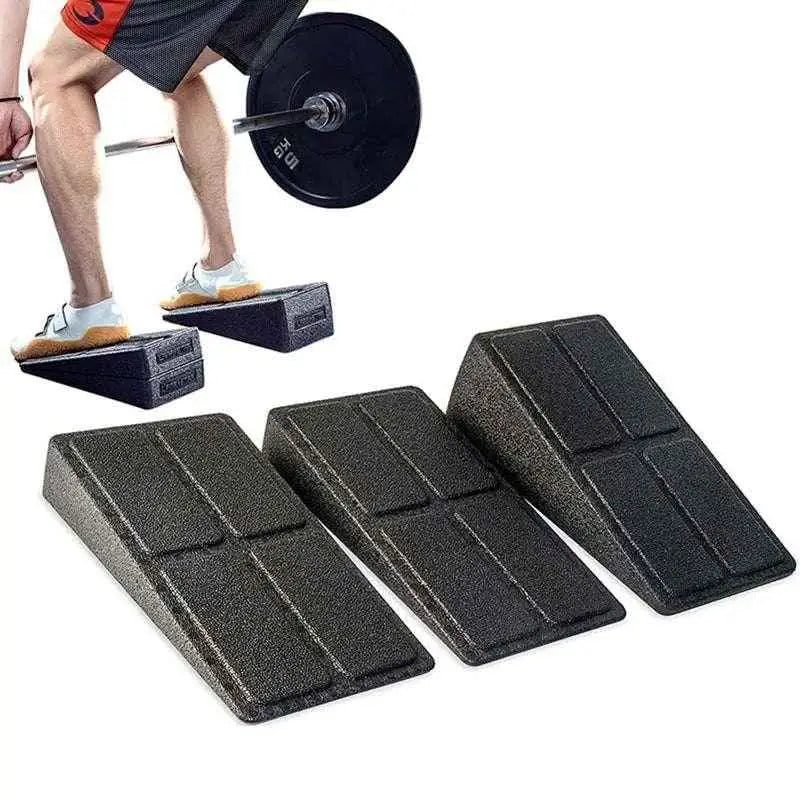 Adjustable Squat Wedge Blocks Set for Squats and Leg Activation.