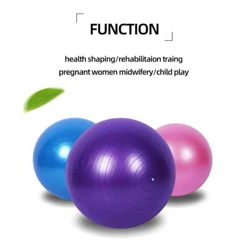 Anti-Burst PVC Yoga Ball for Core Strength & Balance | Home Gym Fitness Stability Ball.
