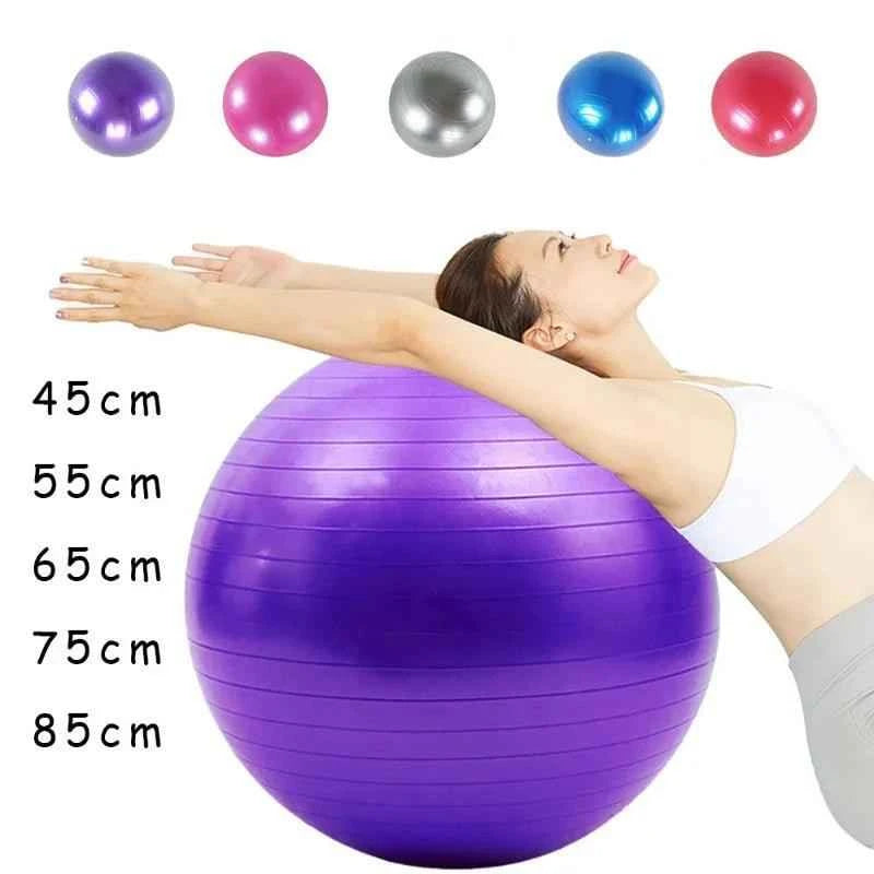 Anti-Burst PVC Yoga Ball for Core Strength & Balance | Home Gym Fitness Stability Ball.