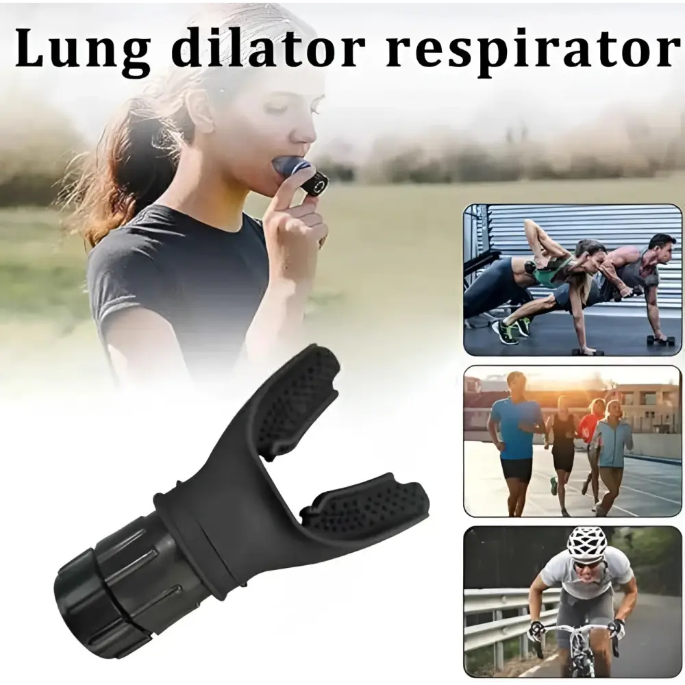 Breathing Trainer Respirator – Lung Exercise Device for Athletes, COPD, and Respiratory Recovery.