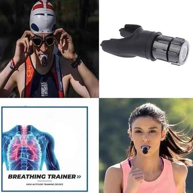 Breathing Trainer Respirator – Lung Exercise Device for Athletes, COPD, and Respiratory Recovery.