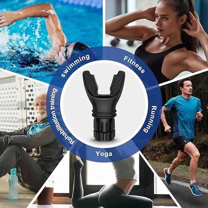Breathing Trainer Respirator – Lung Exercise Device for Athletes, COPD, and Respiratory Recovery.