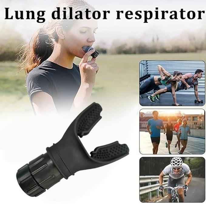 Breathing Trainer Respirator – Lung Exercise Device for Athletes, COPD, and Respiratory Recovery.