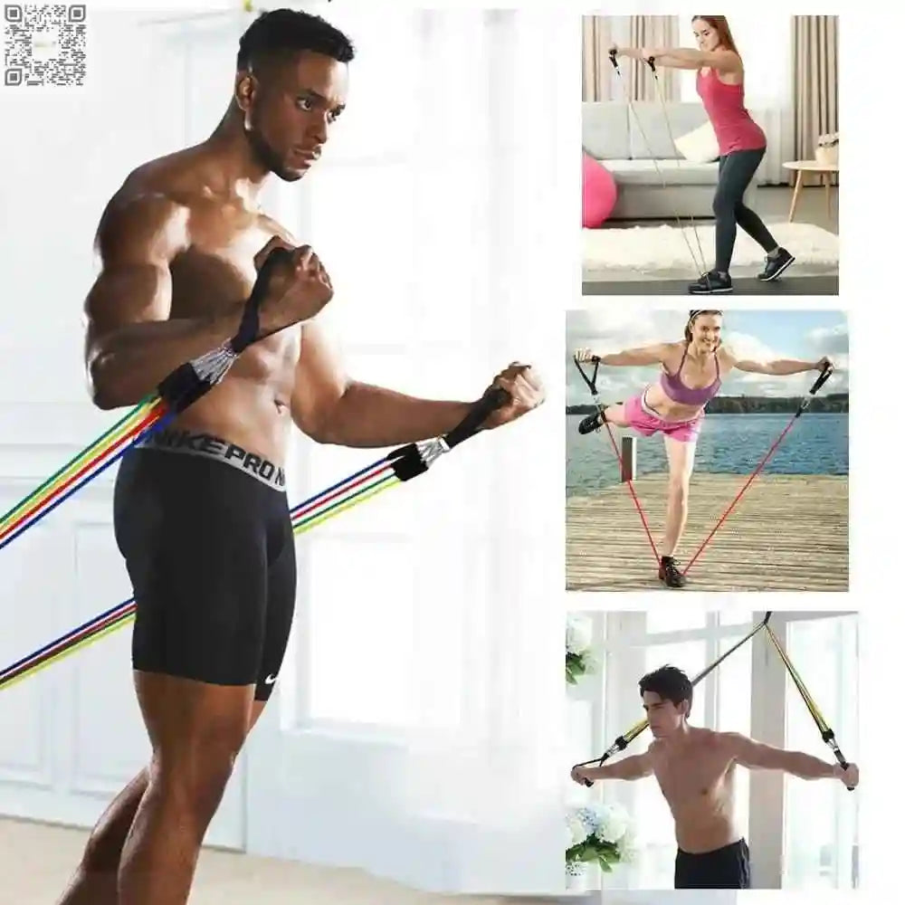 Resistance Bands Set for Women – 11-Piece Home Workout Kit - Fit Plus Now