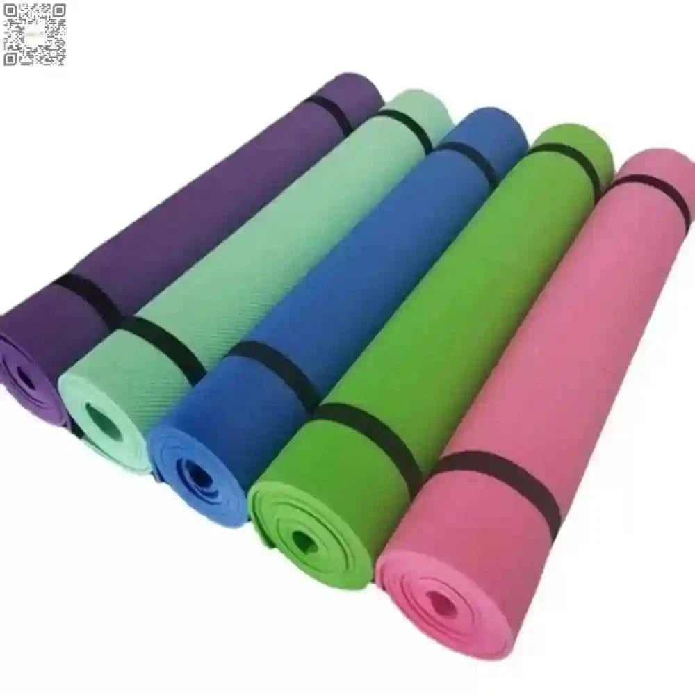 Anti-Skid Yoga Mat for Comfortable Home Workouts 4 Fit Plus Now