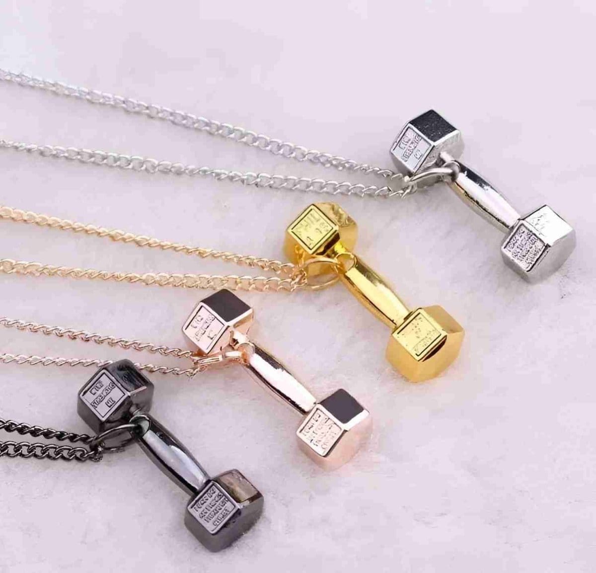 Titanium Barbell Necklace for Active Women – Wear Your Strength - Fit Plus Now