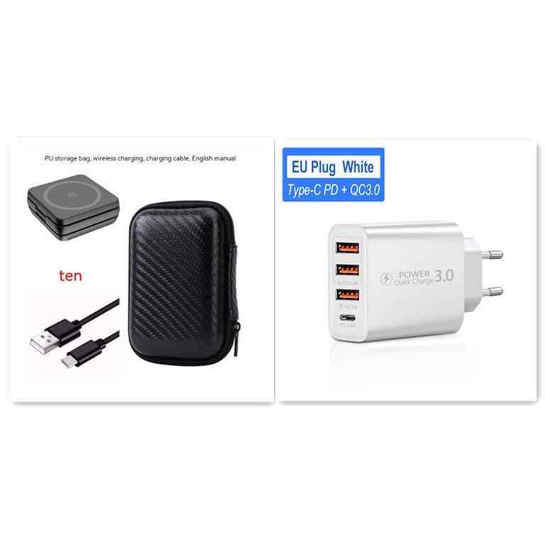 Folding Three-in-one Wireless Charger Portable Magnetic Suction