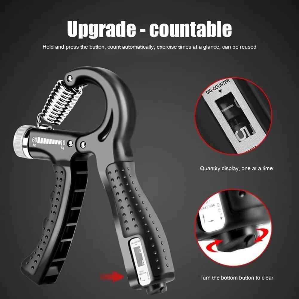 Hand Grip Strength Trainer – Adjustable Resistance for Training & Rehab.