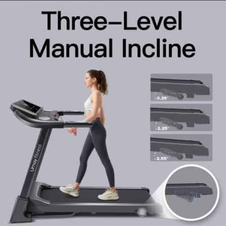 Home Folding Treadmill | 3.0 HP Quiet Motor | 3-Level Incline & Pulse Sensor | 8.7 MPH | 300 lbs Capacity | Compact & Space-Saving.