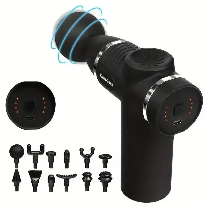 Mini Fascia Massage Gun - Portable Deep Tissue Muscle Massager for Effective Pain Relief and Recovery.