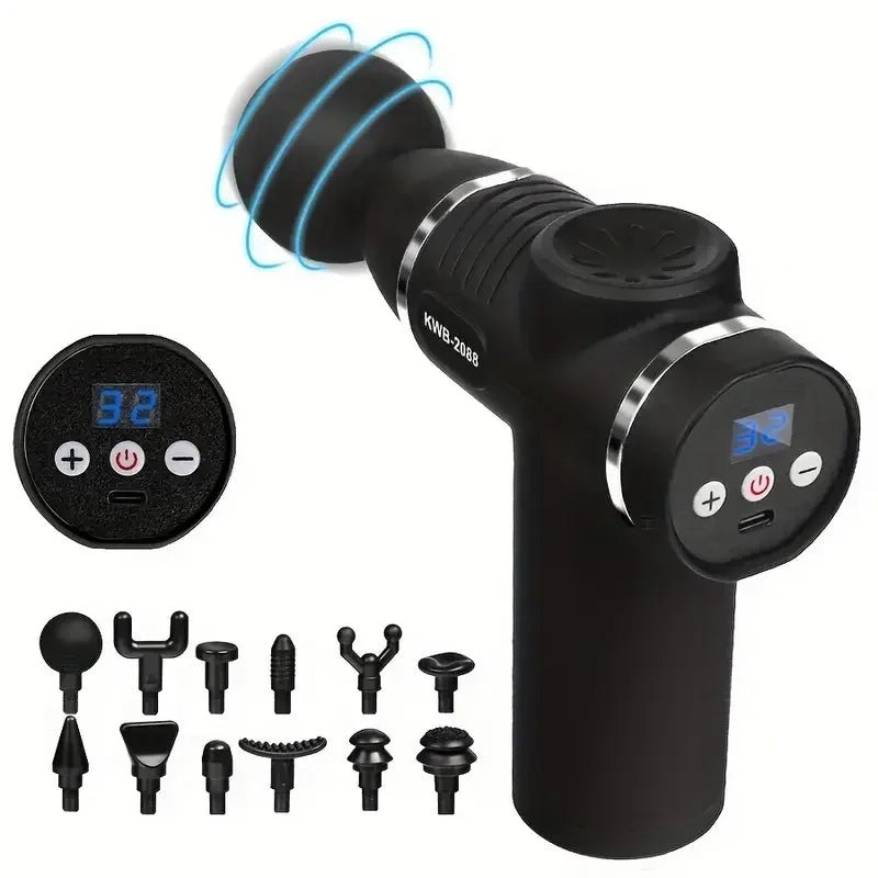 Mini Fascia Massage Gun – Portable Deep Tissue Muscle Massager for Pain Relief & Recovery - Fit Plus Now
