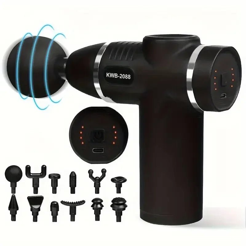 Mini Fascia Massage Gun – Portable Deep Tissue Muscle Massager for Pain Relief & Recovery - Fit Plus Now
