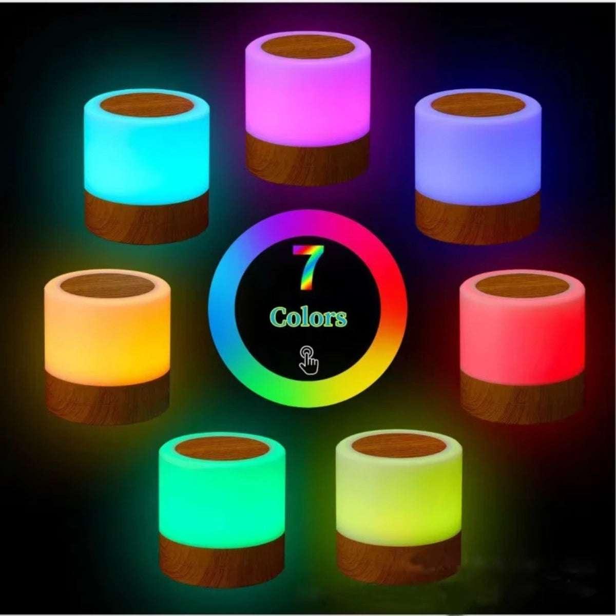 Mini LED Sensor Table Lamp – 1200mAh Rechargeable Night Light for Bedroom & Desk. - Fit Plus Now