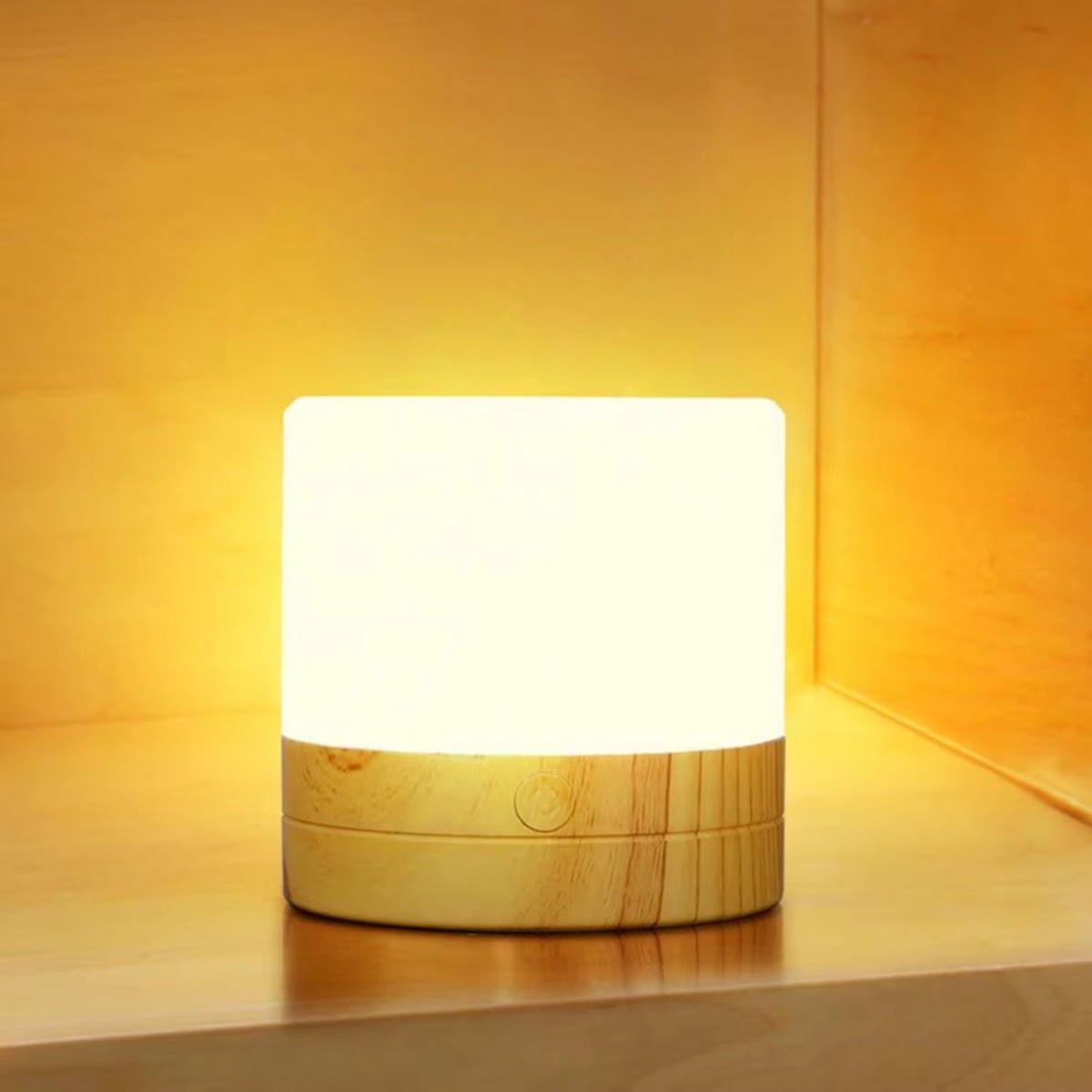 Mini LED Sensor Table Lamp – 1200mAh Rechargeable Night Light for Bedroom & Desk. - Fit Plus Now