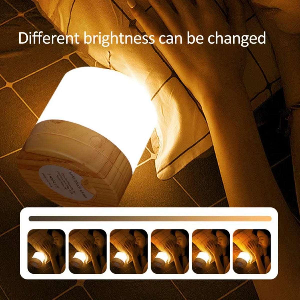 Mini LED Sensor Table Lamp – 1200mAh Rechargeable Night Light for Bedroom & Desk. - Fit Plus Now