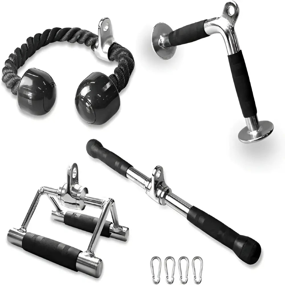 Multi-functional Fitness Handlebars, 4-piece Set Of Adjustable Pull-down Squat Racks For Home Use - Fit Plus Now