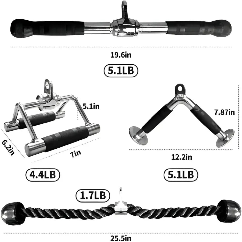 Multi-functional Fitness Handlebars, 4-piece Set Of Adjustable Pull-down Squat Racks For Home Use - Fit Plus Now