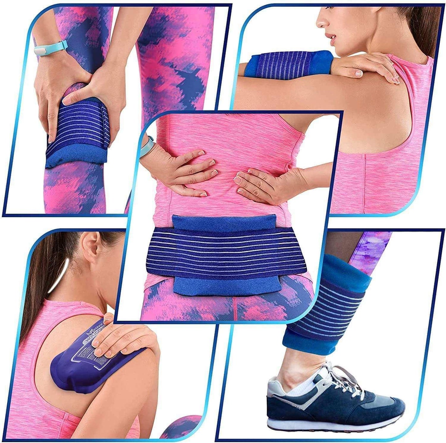 Nylon Strap Ice Pack – Hot & Cold Therapy for Injuries & Pain Relie - Fit Plus Now