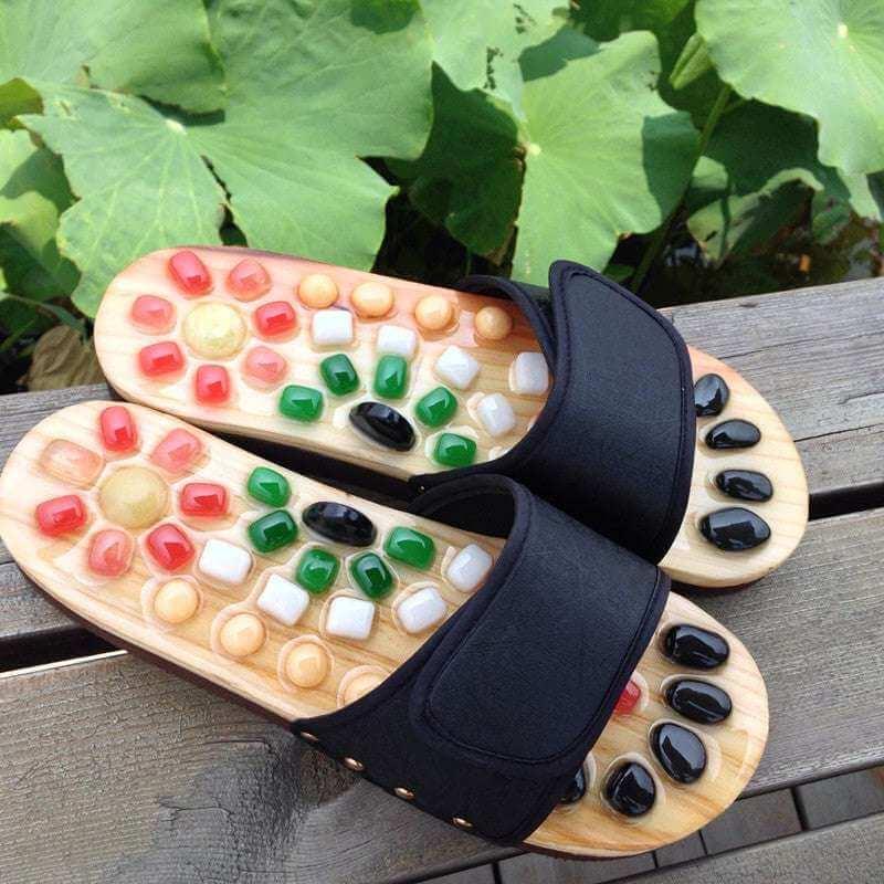 Pebble Reflexology Slippers | Foot Pain Relief. - Fit Plus Now