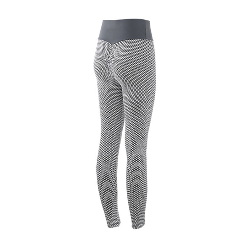 Plaid Leggings Fitness Yoga Pants Women's Seamless High Waist Breathable Gym Leggings - Fit Plus Now