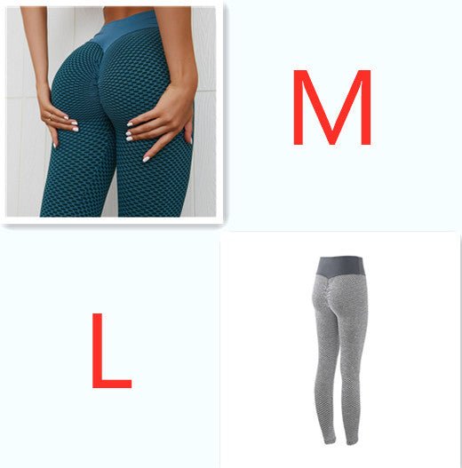 Plaid Leggings Fitness Yoga Pants Women's Seamless High Waist Breathable Gym Leggings - Fit Plus Now