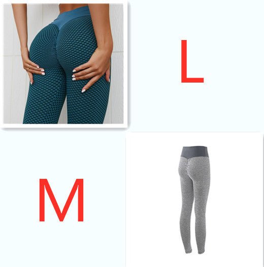 Plaid Leggings Fitness Yoga Pants Women's Seamless High Waist Breathable Gym Leggings - Fit Plus Now