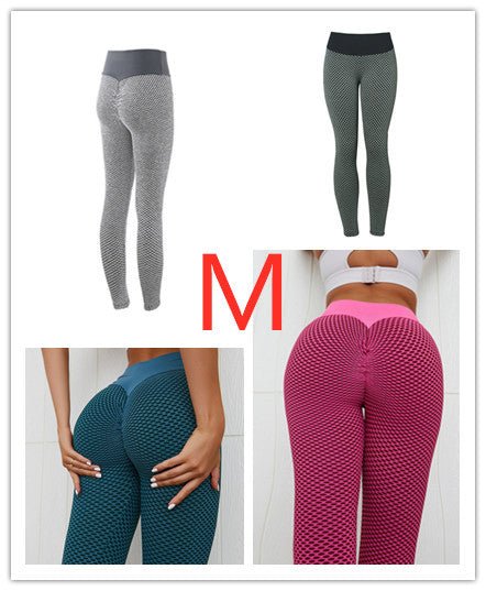 Plaid Leggings Fitness Yoga Pants Women's Seamless High Waist Breathable Gym Leggings - Fit Plus Now