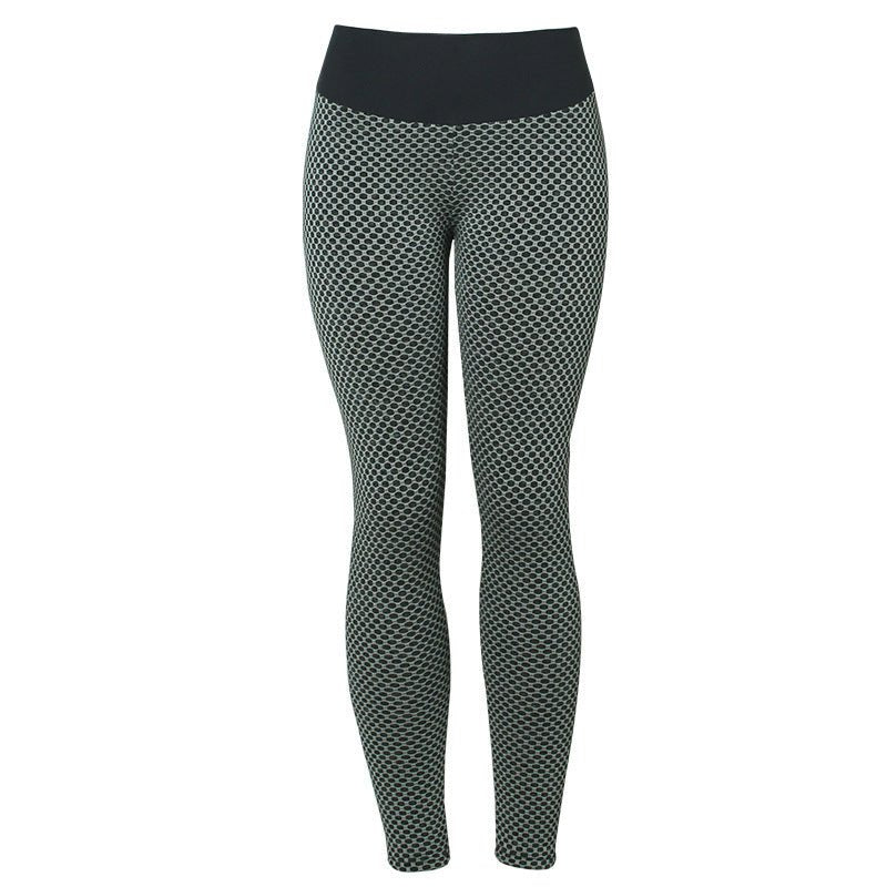 Plaid Leggings Fitness Yoga Pants Women's Seamless High Waist Breathable Gym Leggings - Fit Plus Now