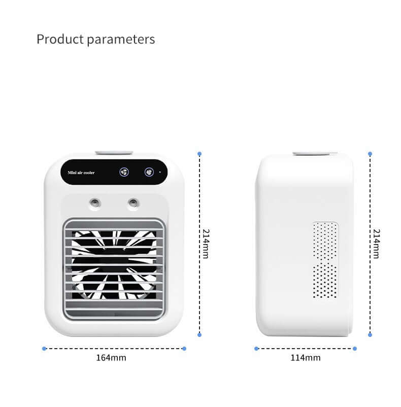 Portable Air Conditioner & Cooler Fan – Water Cooling for Room, Office, Car - Fit Plus Now