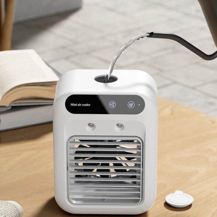 Portable Air Conditioner & Cooler Fan – Water Cooling for Room, Office, Car - Fit Plus Now