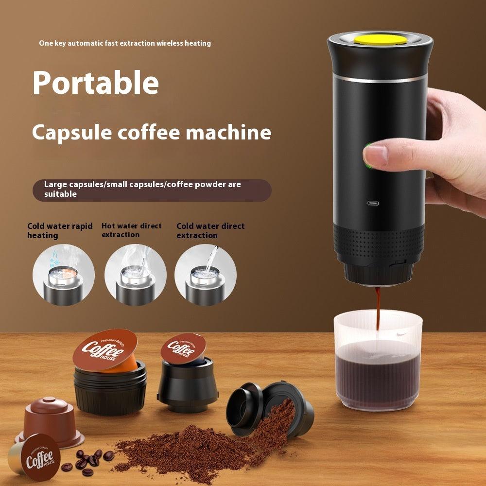 Portable Electric Coffee Grinder & Espresso Maker. - Fit Plus Now