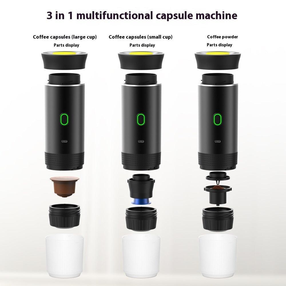 Portable Electric Coffee Grinder & Espresso Maker. - Fit Plus Now