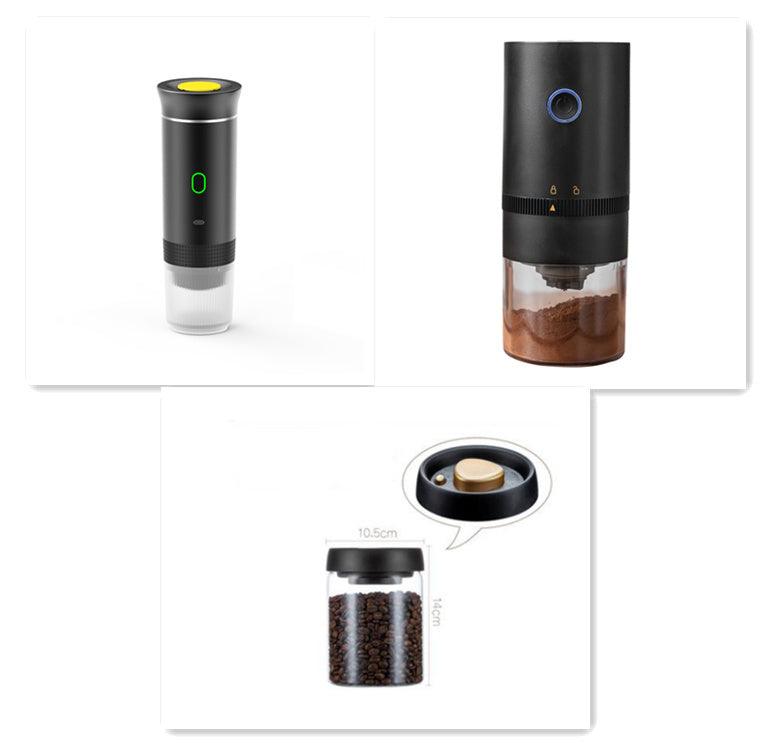 Portable Electric Coffee Grinder & Espresso Maker. - Fit Plus Now