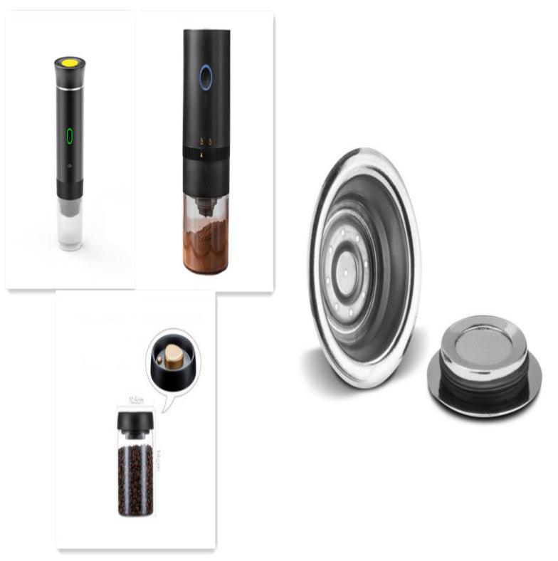 Portable Electric Coffee Grinder & Espresso Maker. - Fit Plus Now